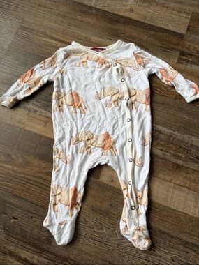 Milkbarn ballerina elephant bamboo sleeper size 3-6m